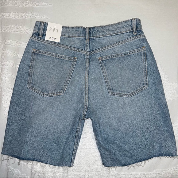 Zara Long Jean Shorts - Picture 5 of 5